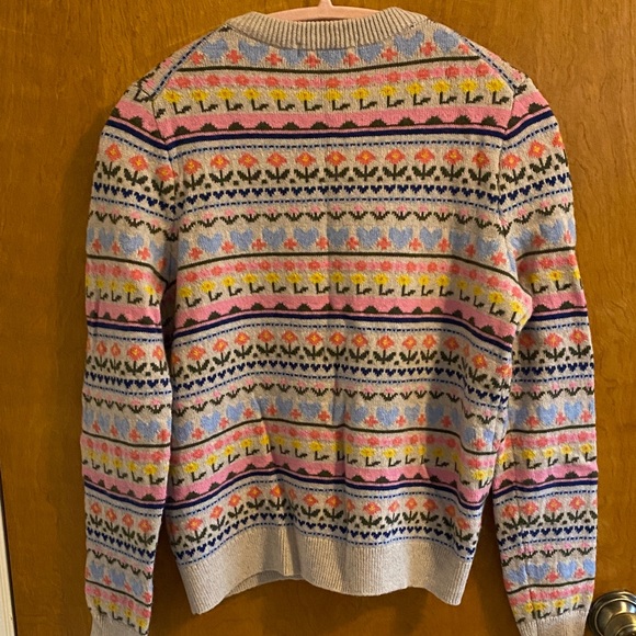 Boden Floral/Heart Fair Isle Women's Cardigan - Picture 4 of 5